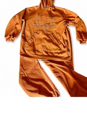 Vintage Clench Jeans Orange Corduroy Sweatsuit